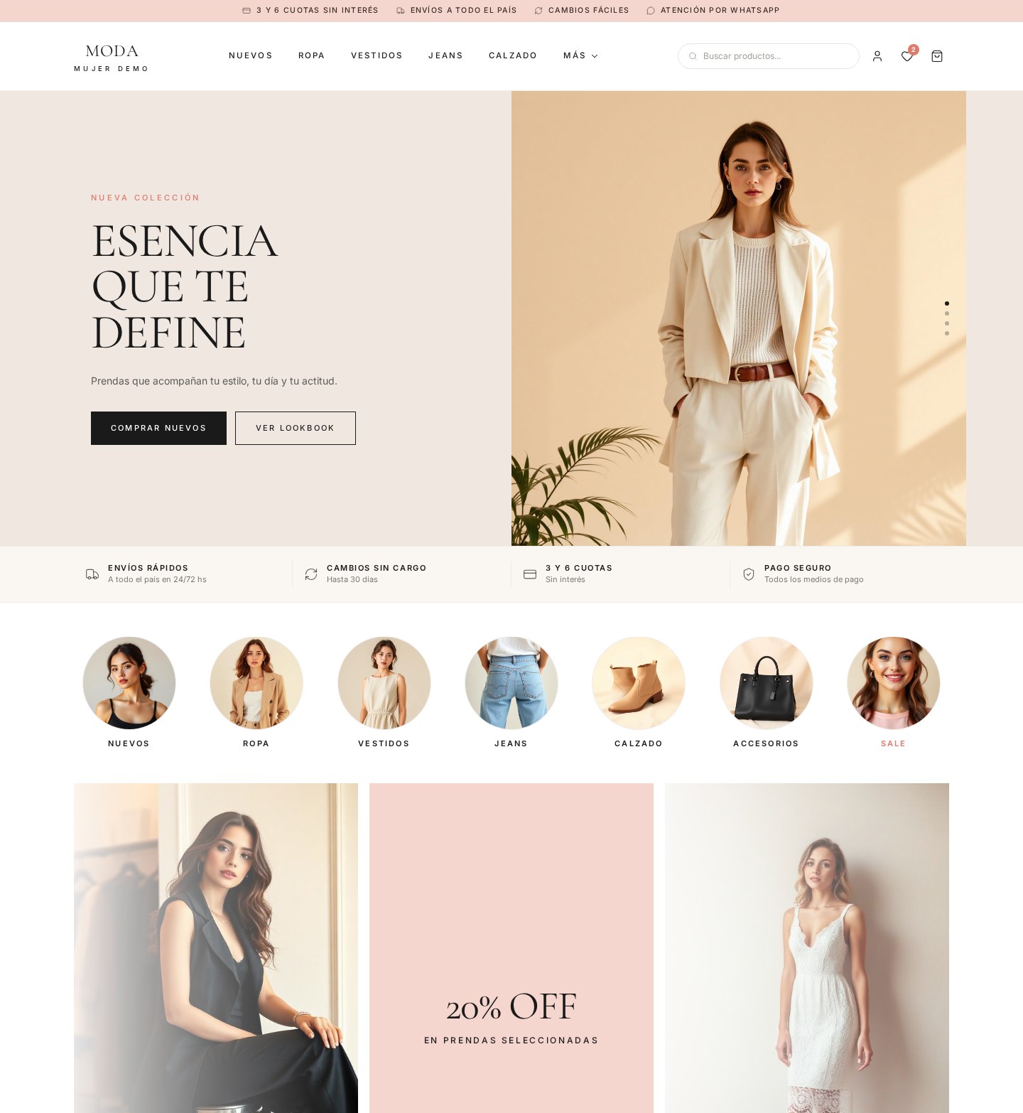 Template MODA MUJER — Moda Mujer