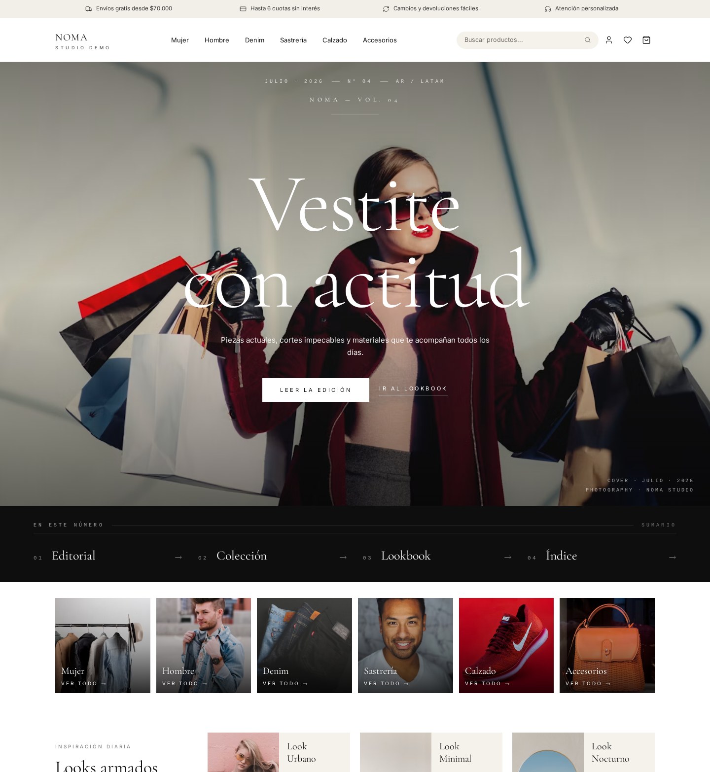 Template NOMA STUDIO — Indumentaria