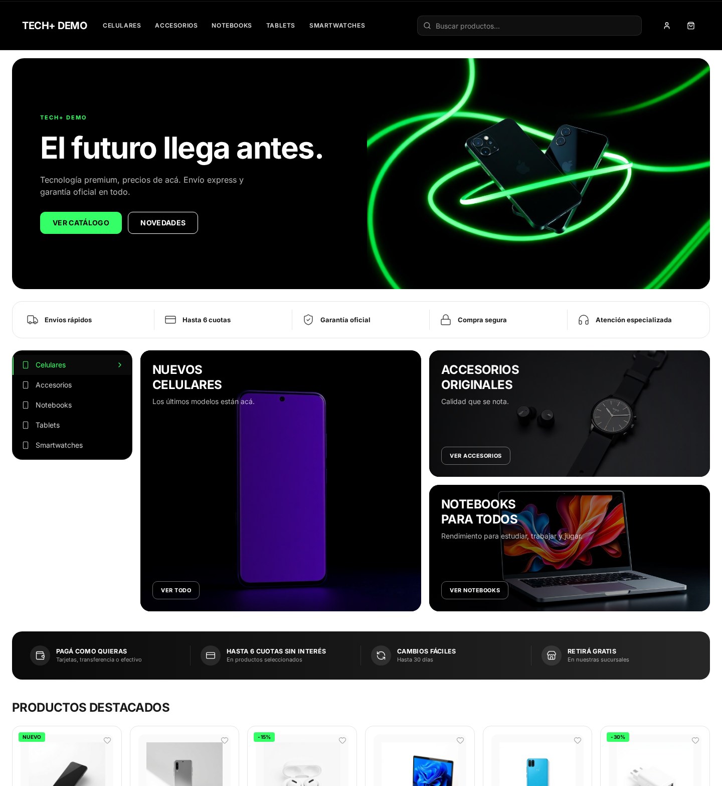 Template TECH+ — Tecnología