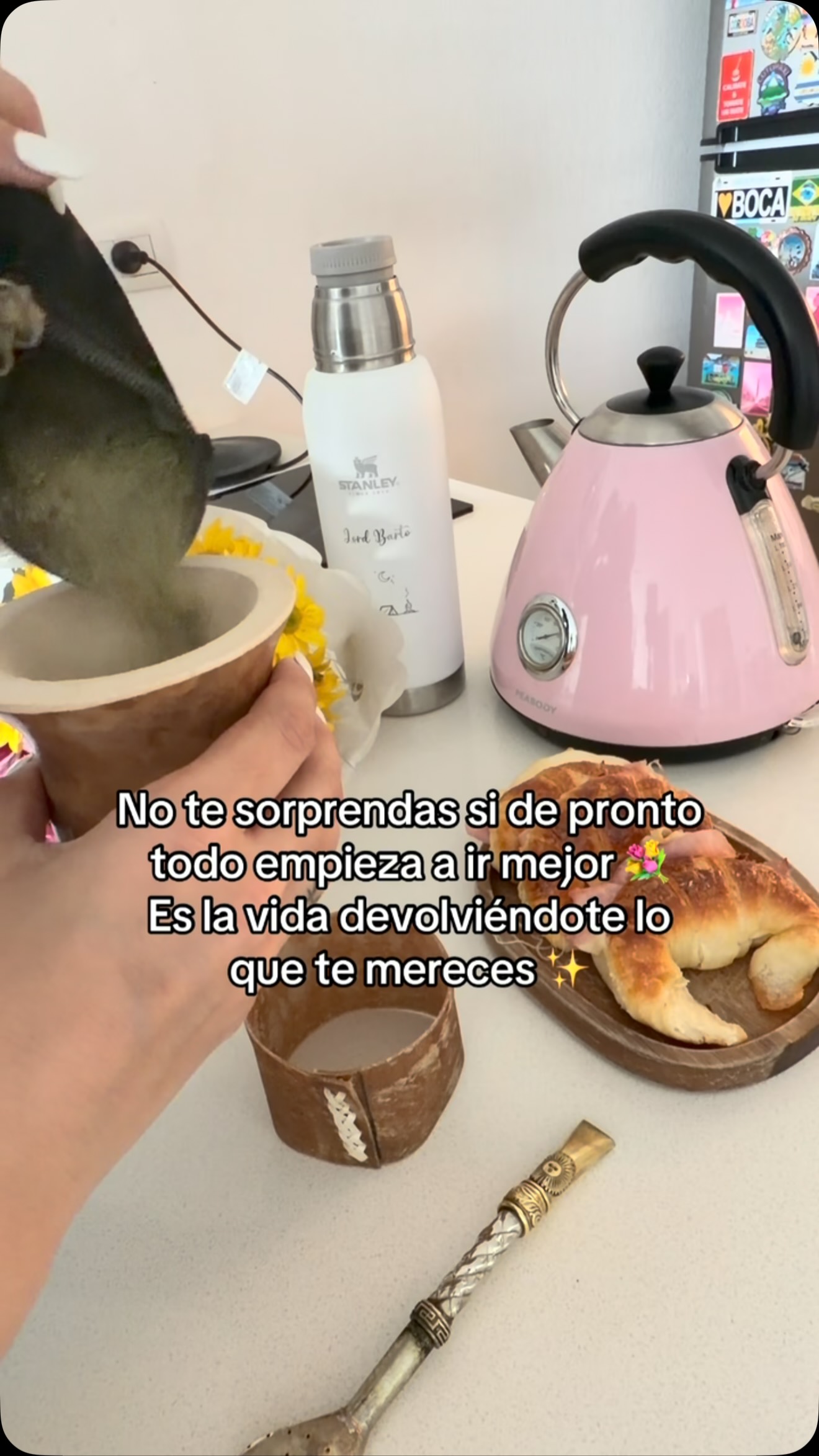 El consejo y mates x Barto del día es ✨✨✨ 
Me lo re contra merezco diría La One 🧉💐✨ ayer activamos los lives de Tik To