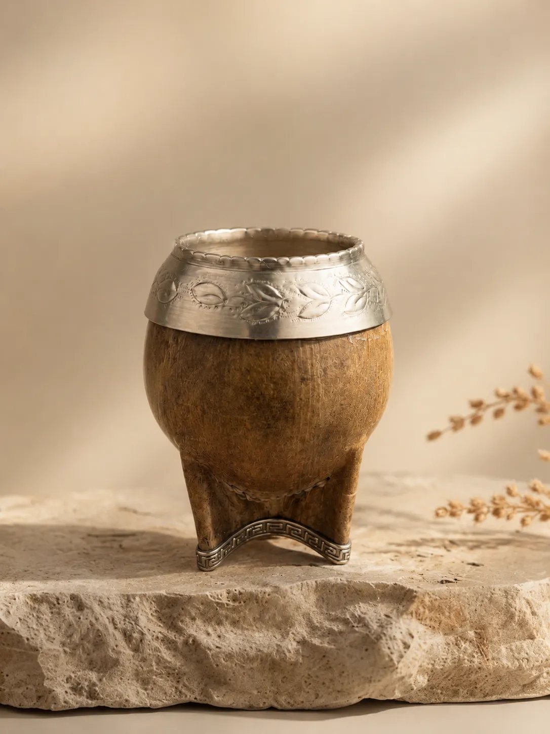 Mate Torpedo Imperial de Cuero Crudo