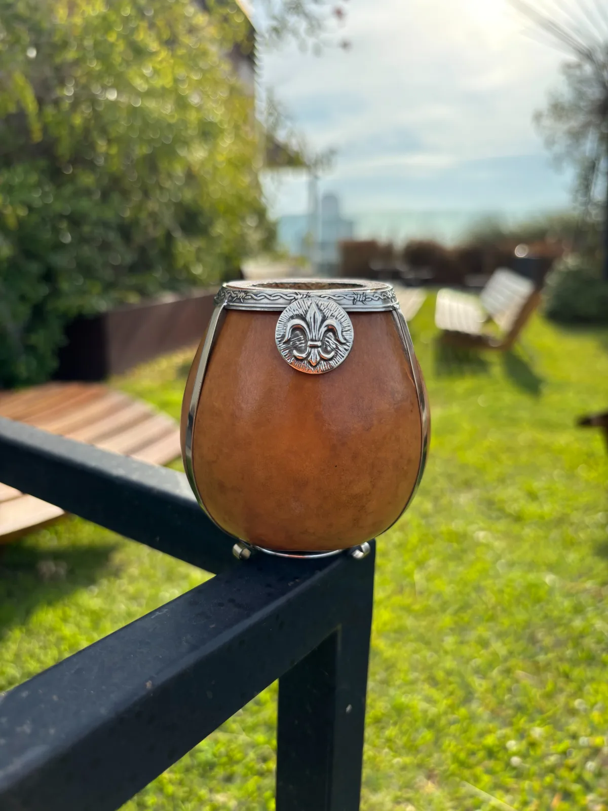 Mate Porito con Base de Bronce